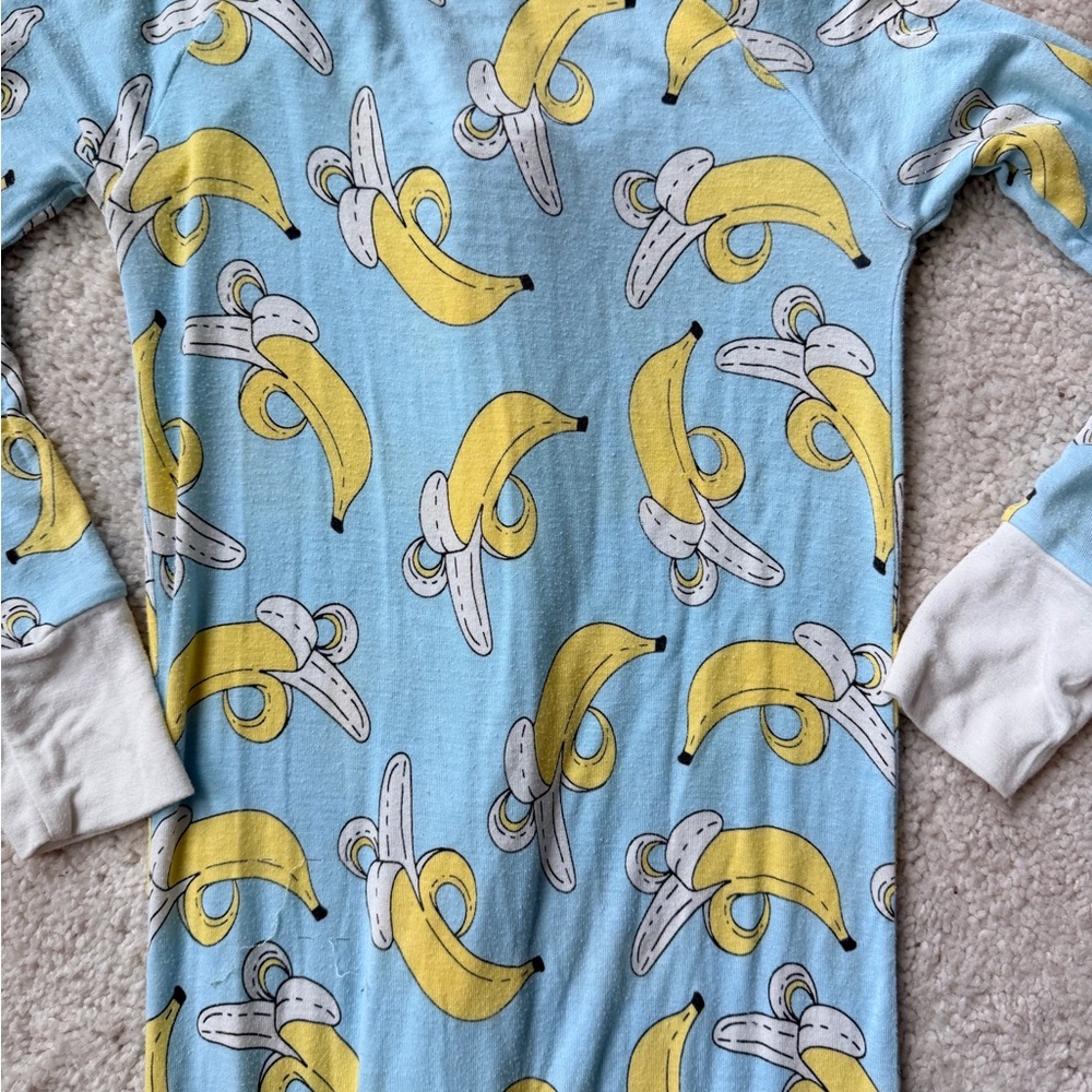 Little Sleepies Blue and Yellow Banana Print Outfit - Picture 10 of 15